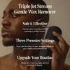 Sonic Scrubber Pro Kit and Wush Pro for Men by Black Wolf - Deluxe Water Powered Ear Cleaner - Electric Triple Jet Stream for Ear Wax Buildup - Water-Resistant Massage Brush with Silicone Bristles view 3