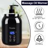 Massage Oil Warmer, Massage Oil Warmer for Massage Therapy, Oil Warmer for Massage for Salon, Barber Shops, Home, with Two Oil Bottle Dispenser view 3