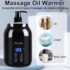 Massage Oil Warmer, Massage Oil Warmer for Massage Therapy, Oil Warmer for Massage for Salon, Barber Shops, Home, with Two Oil Bottle Dispenser view 4