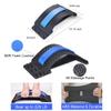 YooYuan Back Stretcher for Lower Back Pain Relief, 4 Level Adjustable Lumbar Cracker Board Massager, Stretching Device for Scoliosis, Sciatica (Blue) view 4