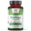 Organic Aura Moringa Leaf Capsules | 1500mg - 150 HPMC Veg | Whole Leaves Green Super Food Nutrition | Naturally Boosts Metabolism, Energy, Health, & Stamina | 100% Pure Safe Moringa |Non GMO. view 1