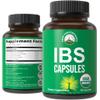 USDA Organic IBS Capsules for Relief, Ingestion, Bloating, Gas. Irritable Bowel Supplement with 5 Handpicked Organic Ingredients. Peppermint Oil, Sea Buckthorn, Fennel Seed, Rosemary Leaf, Basil Leaf view 1