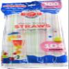Premium Quality Flexible Bendy Drinking Colorful Straws with Paper Wraps - Eco-Friendly for Hot and Cold Beverages:300 CT view 2