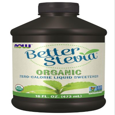 NOW Foods BetterStevia Organic Zero-Calorie Liquid Sweetener, Keto Friendly, Suitable for Diabetics, No Erythritol, 16-Ounce