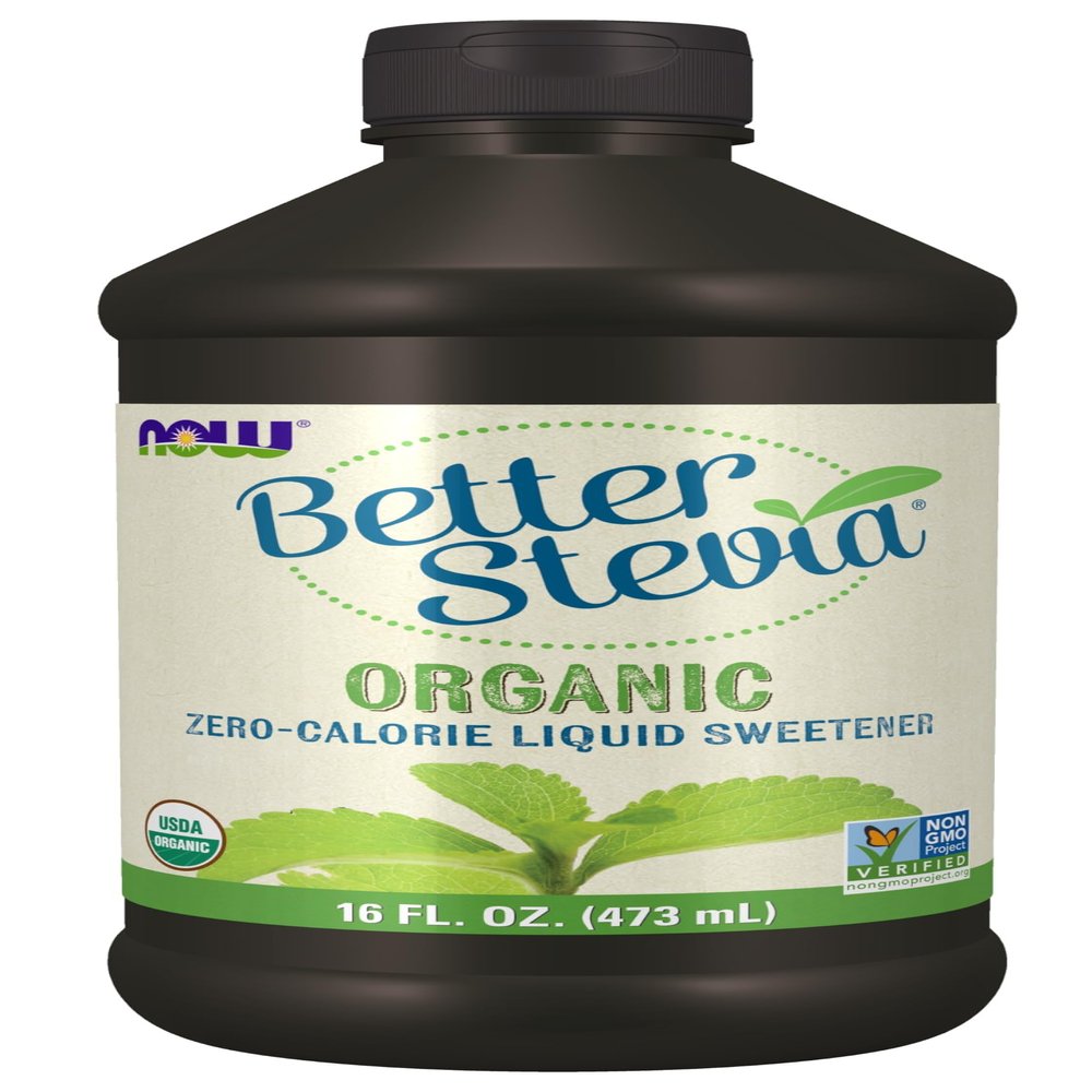 NOW Foods BetterStevia Organic Zero-Calorie Liquid Sweetener, Keto Friendly, Suitable for Diabetics, No Erythritol, 16-Ounce