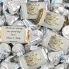 124 Pcs Personalized Wedding Candy Party Favors Wrapped Miniatures and Kisses (1.52 lbs) - Floral view 1