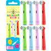 Brushmo Kids Toothbrush Replacement Heads Compatible with Oral B Electric Toothbrush, Soft Bristles and Small Heads for Sensitive Teeth and Gums, 8 Pack view 1