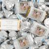 124 Pcs Personalized Wedding Candy Party Favors Wrapped Miniatures and Kisses (1.52 lbs) - Rustic Photo view 1