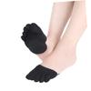 Healifty 6pairs Reusable Toe Socks for Women Footies Socks Wear-Resistant Pads Comfortable view 2