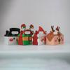12pcs Boxes Christmas Box Candy Containers Snack Containers Christmas Bags Party Candy Bags Party Treats Bags Christmas Treats Bags Snack Box Paper Cartoon view 3