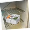 Box Drain Crisper Pp Grey Refrigerator Storage Box/1562 (Color : White) view 3