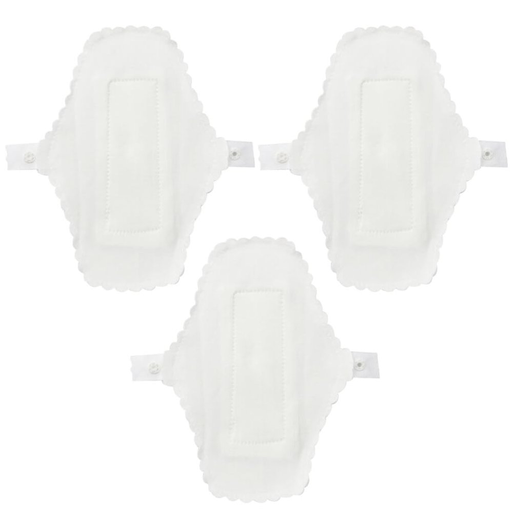 Briefs 3pcs 1 Reusable Panty Liners Reusable Feminine Pads Napkins Cotton Pad Washable Towel Woman Cloth Warp Cloth Mother White Pantiliners