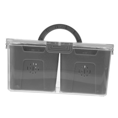 Box Drain Crisper Pp Grey Refrigerator Storage Box/1562 (Color : Grey)