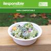 Responsible Products bowls are eco-friendly, Disposable Paper Bowls 12oz For Hot Soup (1000 Count),Heavy Duty Paper Dinner Bowls, Dessert Bowls, Made from Sugarcane  Bamboo Fibers view 4
