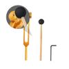 Healeved 1set Ear Cleaning Tools Tuning Fork and Hammer for Ear Wax Removal Lightweight and Frequency for Household Use Golden view 2