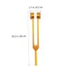 Healeved 1set Ear Cleaning Tools Tuning Fork and Hammer for Ear Wax Removal Lightweight and Frequency for Household Use Golden view 4