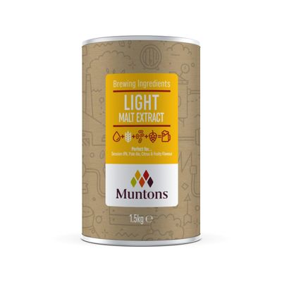 Muntons Brewing Ingredients - Malt Extract Light - Elevate Your Brewing with Refreshing Flavours (1.5 kg | 3.3 lb)