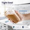 Fit Meal Prep 50 Pack 12 oz Clear Plastic Cups with Strawless Sip Lids, Disposable Plastic Coffee Cups with Lids, To Go Cups for Iced Coffee, Smoothies, Soda, Party Drinks, Bubble Tea, Cold Beverage view 3