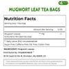 FreshDrinkUS, Premium 60 Mugwort Leaf Tea Bags, 100% Natural and Pure Mugwort Leaves. No Sugar, No Caffeine, No Gluten, Vegan. view 2