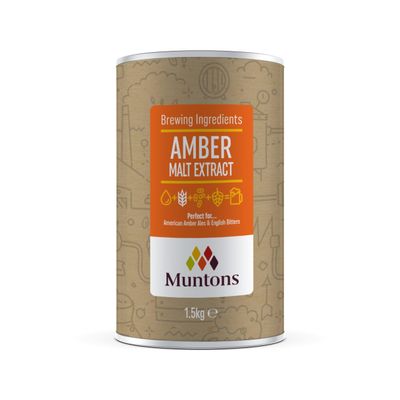 Muntons Brewing Ingredients - Malt Extract Amber - Craft Exceptional American Amber Ales and English Bitters (1.5 kg | 3.3 lb)