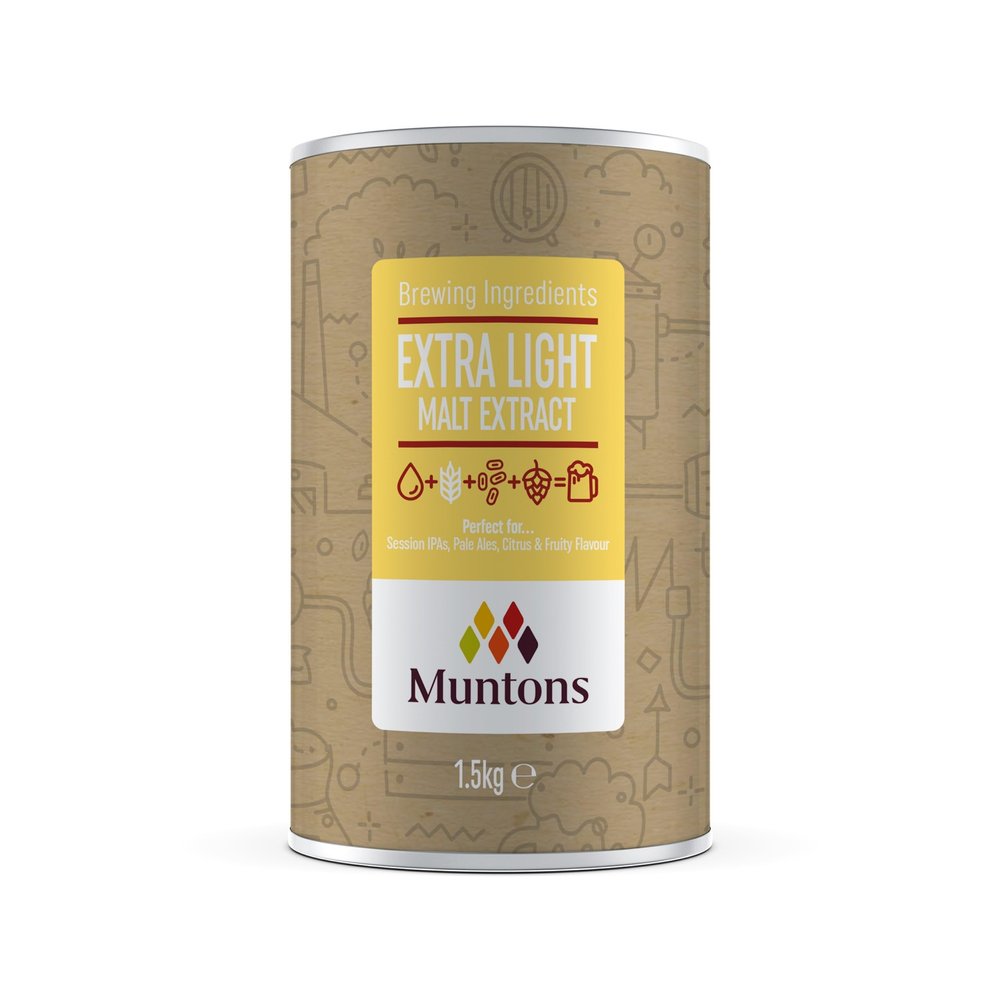 Muntons Brewing Ingredients - Malt Extract Extra Light - Elevate Your Brewing with Crisp Flavours (1.5 kg | 3.3 lb)