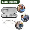 Healifty 2 in 1 ContactLens Case and Eyeglasses Case, Portable Double Sided ContactLens Travel with Built-in Mirror, Tweezer and Contact Solution Bottle view 3