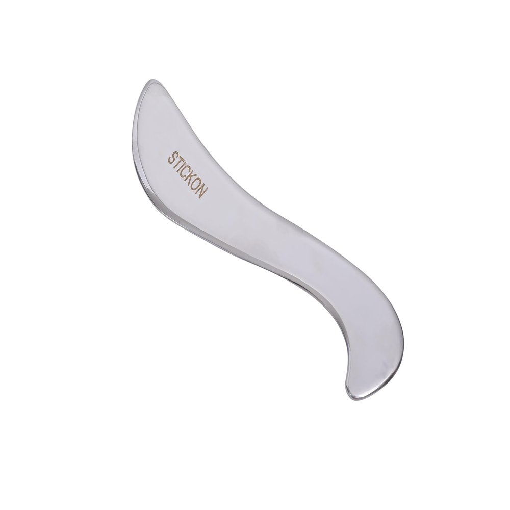 STICKON Stainless Steel Gua Sha Muscle Scraper Tool, Scraping Massage Tools, Physical Therapy Tools, GuaSha Massage Scraper Tool, IASTM Tools Great Soft Tissue Metal Massage Tool(STICKON-51)