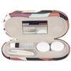 Healifty 2 in 1 ContactLens Case and Eyeglasses Case, Portable Double Sided ContactLens Travel Case with Built-in Mirror, Tweezer and Contact Solution Bottle view 1