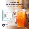 Fit Meal Prep 100 Pack 12 oz Clear Plastic Cups with Strawless Sip Lids, Disposable Plastic Coffee Cups with Lids, To Go Cups for Iced Coffee, Smoothies, Soda, Party Drinks, Bubble Tea, Cold Beverage view 4