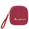 Adorable Pink Peri - Reusable Sanitary Napkin Pads Storage Bag Portable for Women Girls | Soft Touch Velvet with Matching Open Clip Lanyard | Reusable | Zero Waste Period (Red Velvet) view 1