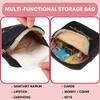 Adorable Pink Peri - Reusable Sanitary Napkin Pads Storage Bag Portable for Women Girls | Soft Touch Velvet with Matching Open Clip Lanyard | Reusable | Zero Waste Period (Red Velvet) view 2