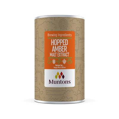 Muntons Brewing Ingredients - Malt Extract Hopped Amber - Elevate Your Brewing with Balanced Bitterness (1.5 kg | 3.3 lb)