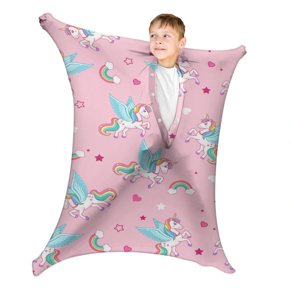 Dynamic Movement Stretchy Unicorns Sensory Body Socks - Stretchable Sensory Sack to Help Kids Relax and Focus - ADHD and Improve Sensory Full Body Sock for Kids (Large)