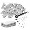 60PCS Pipe Screens 3/4Inch Stainless Steel Mesh Clean Screens, Bowl Screens3/4 Inch, Along with a 3-in-1 Cleaning Tool, Brush, and Stainless Steel Storage Box Adjustable Size view 1