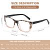 AQWANO Stylish Designer Reading Glasses for Women Blue Light Blocking Readers Fashion Pattern Print Anti Eye Strain Eyeglasses, 1.25 view 2