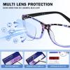 AQWANO Stylish Designer Reading Glasses for Women Blue Light Blocking Readers Fashion Pattern Print Anti Eye Strain Eyeglasses, 1.25 view 3