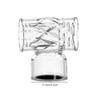 NUHUi 6X MINI Handheld Back Massage Gun Wand Attachments Accessories Fit for Large/Mini Hitachi Massagers Gun Silicone Material Clear view 2