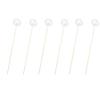 6pcs Goose Feather Earpicks, Disposable Earwax Remover Wooden Handle Ear Dig Cleaner Stick Ear Spoon Ear Wax Cleaner Ear Massage Tool view 1