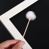 6pcs Goose Feather Earpicks, Disposable Earwax Remover Wooden Handle Ear Dig Cleaner Stick Ear Spoon Ear Wax Cleaner Ear Massage Tool view 4