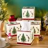 Yeaqee 6 Pack Christmas Facial Tissue Cube Box Square 480 Sheets Xmas Tree Christmas Paper Facial Tissues Cube Box for Winter Xmas Holiday Kitchen Office Home Car Decor view 2
