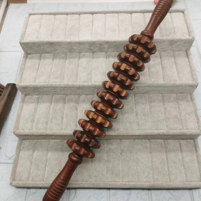 Back Wooden Sole Massage Roller Wooden Twelve Wheel Massage Equipment Roller Massager Wooden Sports Wooden