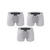 3 Packs Panty for Improving Masculinity Magnetic Therapy Health Care Boxer Briefs Men U Convex Pouch Underwear (Color : Gray, Size : 4X-Large) view 1