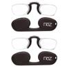 Calabria Noz Nose Pinching Armless Reading Glasses +3.00 Black 2 Pack Men Women view 1