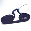 Calabria Noz Nose Pinching Rimless Armless Reading Glasses +1.50 Blue 3 Pack Men Women Keychain Case Pocket Reader Compact view 3