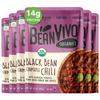 BeanVIVO (Pack of 6) Organics Plant based Black Beans Chipotle Chili - Good Source of Fiber - Nutritious & Microwave Meals - Gluten-Free Plant Food - 10 oz view 1