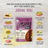BeanVIVO (Pack of 6) Organics Plant based Black Beans Chipotle Chili - Good Source of Fiber - Nutritious & Microwave Meals - Gluten-Free Plant Food - 10 oz view 4