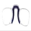 Calabria Noz Nose Pinching Rimless Armless Reading Glasses +2.50 Blue 2 Pack Men Women Keychain Case Pocket Reader Compact view 3