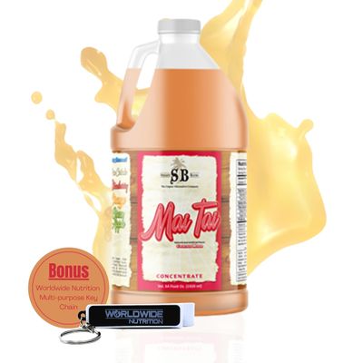 Worldwide Nutrition Bundle: Specialty Blends Cola Flavored Syrup Cocktail Mixer Concentrate, Made with Organic Mai Tai Flavor Syrups For Drinks, 1/2 Gallon, Pack of 1 & Multi Purpose Key Chain