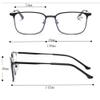 WInara Photochromic Reading Glasses, Progressive Multifocus Sunglasses Anti-Blue Light, Transition Presbyopia Glasses +1.5 (Color : Gold, Size : +2.0) view 4