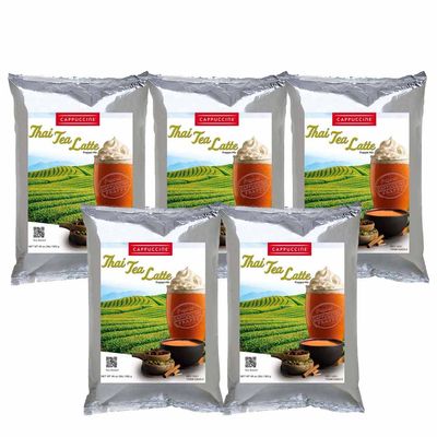 Cappuccine Ice Coffee Frappe Mix - Case of 5 Bags (Thai Tea Latte)